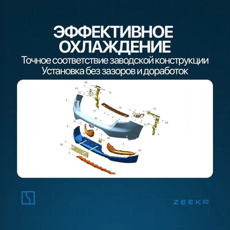 Задний швеллер брикет для Zeekr 001 / zeekr zapchast — фото 2 Задний швеллер брикет для Zeekr 001 / zeekr zapchast — фото 2