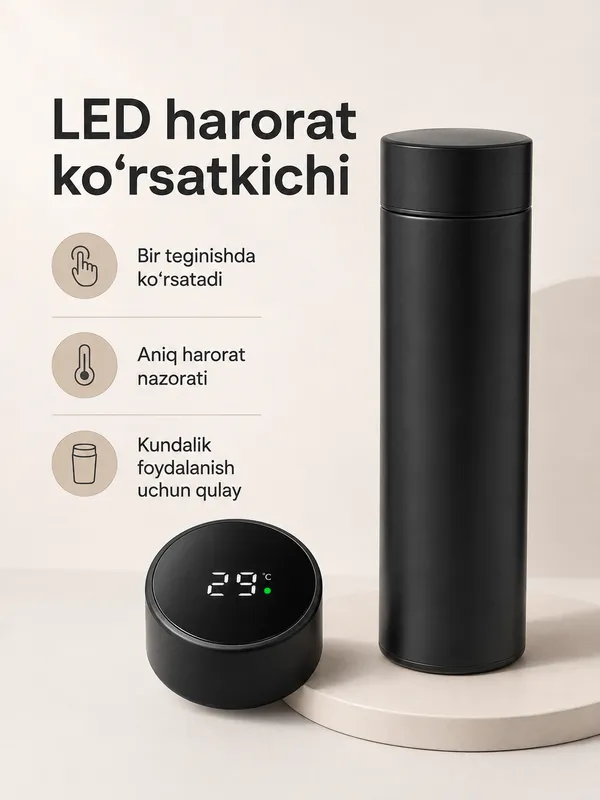 Смарт-термос с LED-дисплеем, 500 мл 9