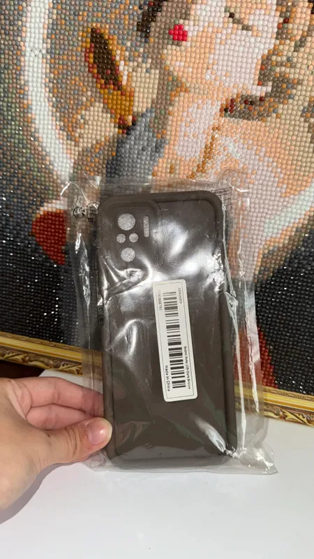 Чехол новый на Redmi Note 10 s dark brown 1