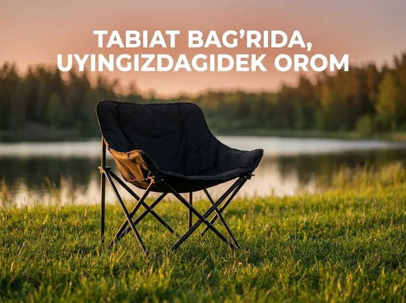 Kemping va baliq ovlash uchun buklanadigan stul Piknik stuli 1 Kemping va baliq ovlash uchun buklanadigan stul Piknik stuli 1