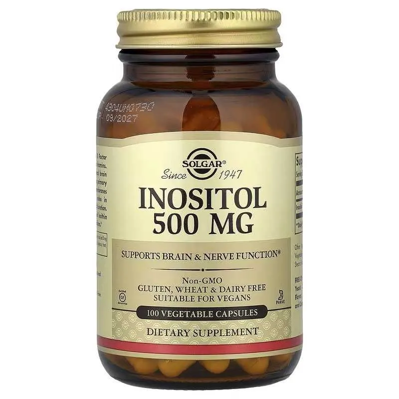 Solgar Inositol Инозитол Inzitol inaztol 100 растительных капсул 1