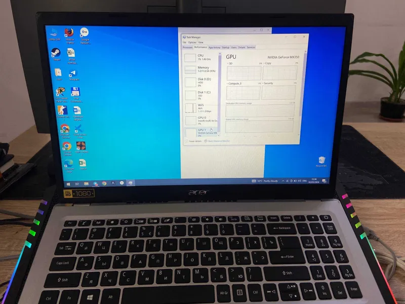 Noutbuk Acer i5 11 avlod 2.4ghz — фото 3