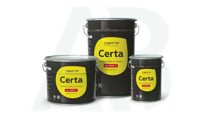 CERTA issiqqa chidamli emal kraska (termokraska +1200C)