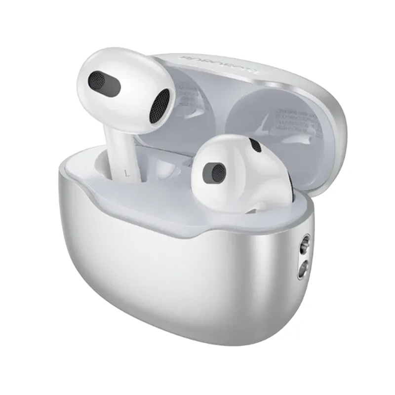 Borofone BW40 Moon Silver simsiz quloqchinlari 1 Borofone BW40 Moon Silver simsiz quloqchinlari 1