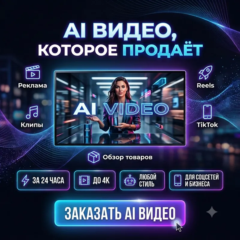 AI foto va videoroliklar yaratish xizmati 3 AI foto va videoroliklar yaratish xizmati 3