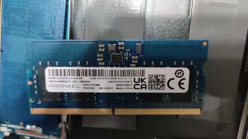 Ramaxel DDR5 12gb 4800mhz sodimm — фото 1