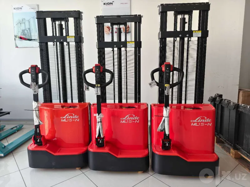 LINDE ML15-N 1,5 tonnalik elektr shtabeller (Omborda mavjud) 1 LINDE ML15-N 1,5 tonnalik elektr shtabeller (Omborda mavjud) 1