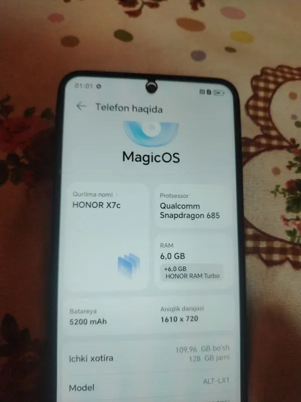 sotiladi HONOR X7C karopka dokmenti yuq — фото 2