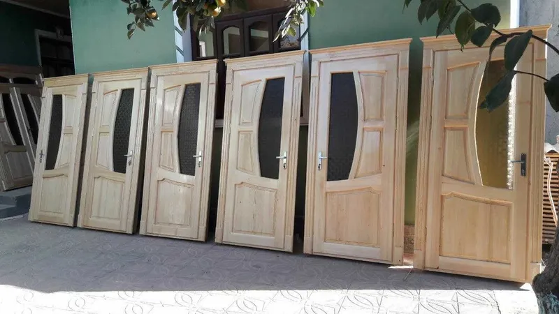 Yog'ochdan yasalgan eshik va romlar, GARANTIYA, tayyor va buyurtma aso — фото 3