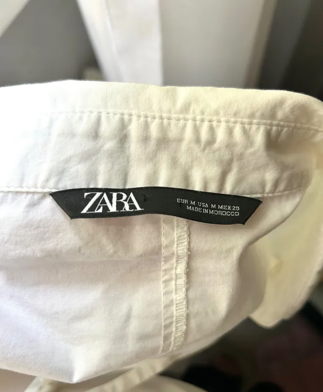 Рубашка Zara с необычным фасоном — фото 2