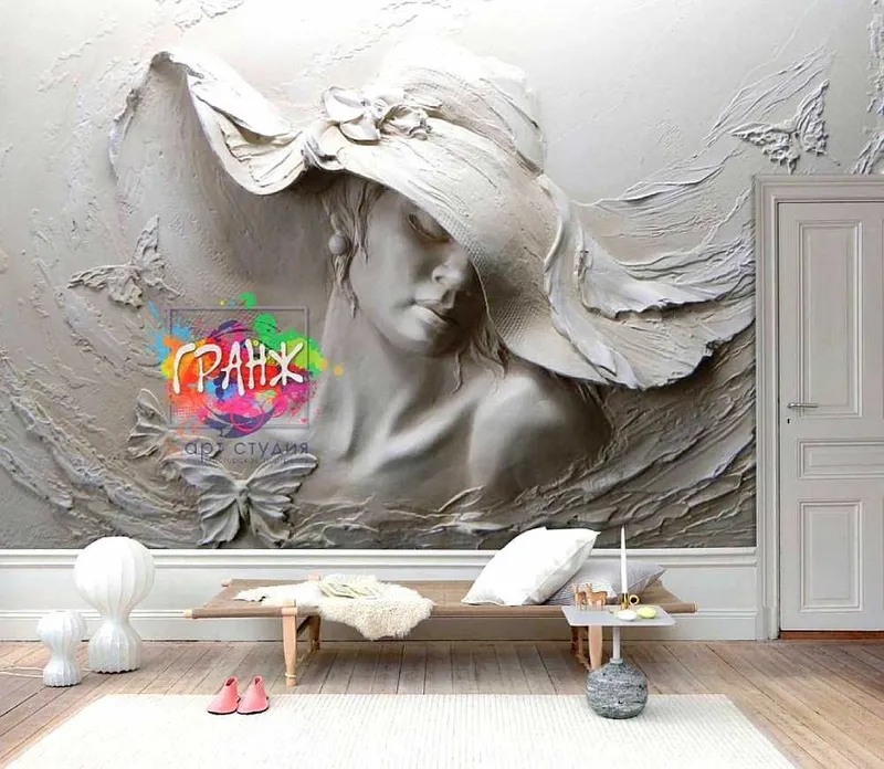 Фотообои 3D яркие премиум качества / Sifatli 3D fotooboylar devor — фото 1