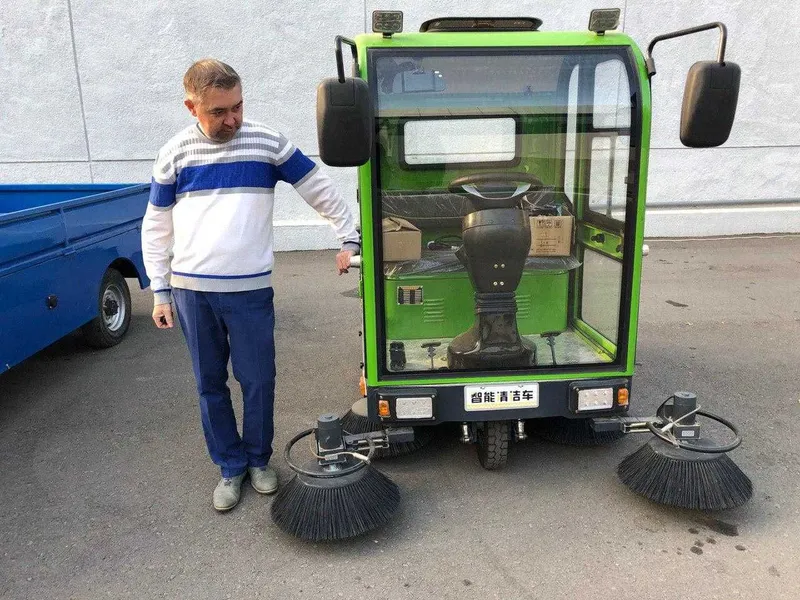 Мусоро Уборочная подметальная Электро машина — фото 3