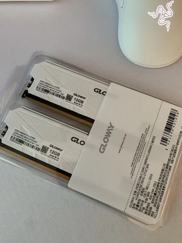 GLOWAY DDR5 24Gb RAM (12Gb x2) White — фото 2