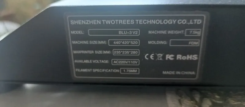 3D принтер TwoTrees BLU-3 V2, область печати 235×235×280 мм 2