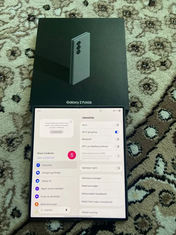 samsung z fold 6 12/256