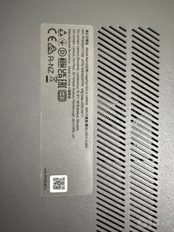 Lenovo IDEAPAD Slim3i (15”,8) COREi7 4 Lenovo IDEAPAD Slim3i (15”,8) COREi7 4