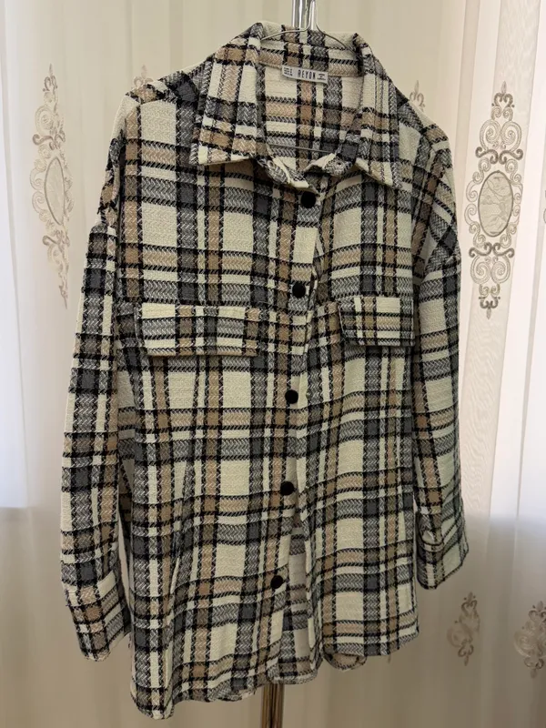 OVERSHIRT твидовая рубашка