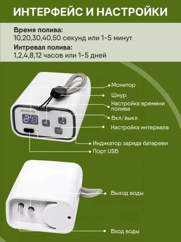 Система автоматического полива для комнатных растений. — фото 3
