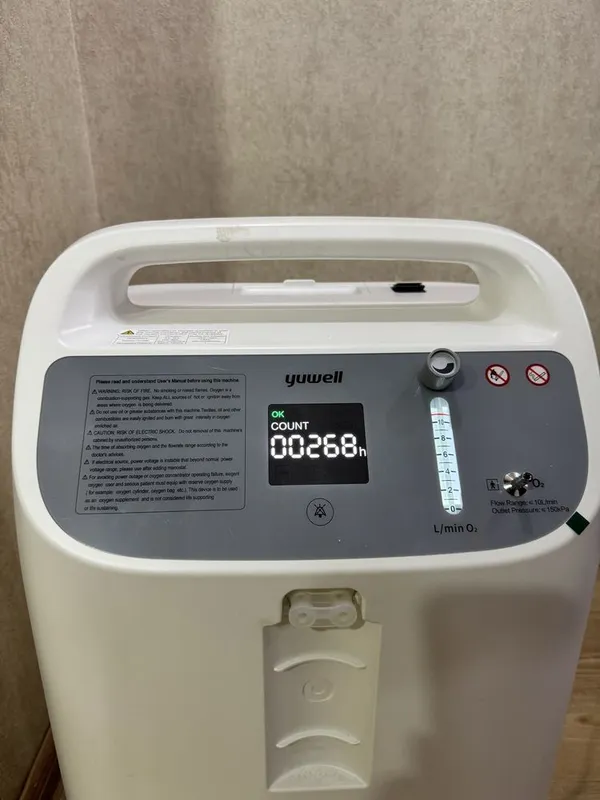 Кислородный концентратор Yuwell 10 л (Наработка всего 268 ч) — фото 1