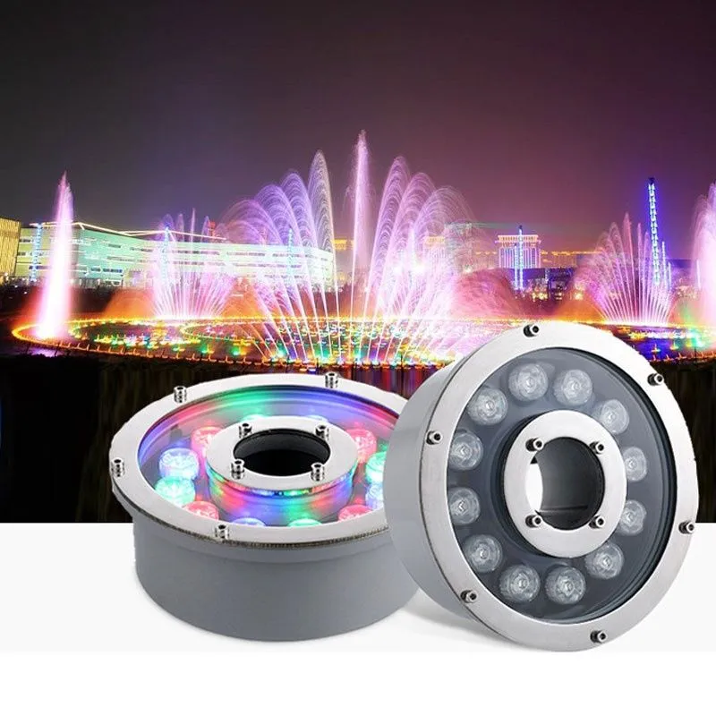 Подводный фонарь для фонтана. 12w. Fontan uchu RGB led chiroq..