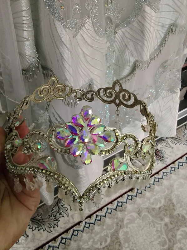 kelinlar un ansambl sarisi va diademasi bn birga — фото 4