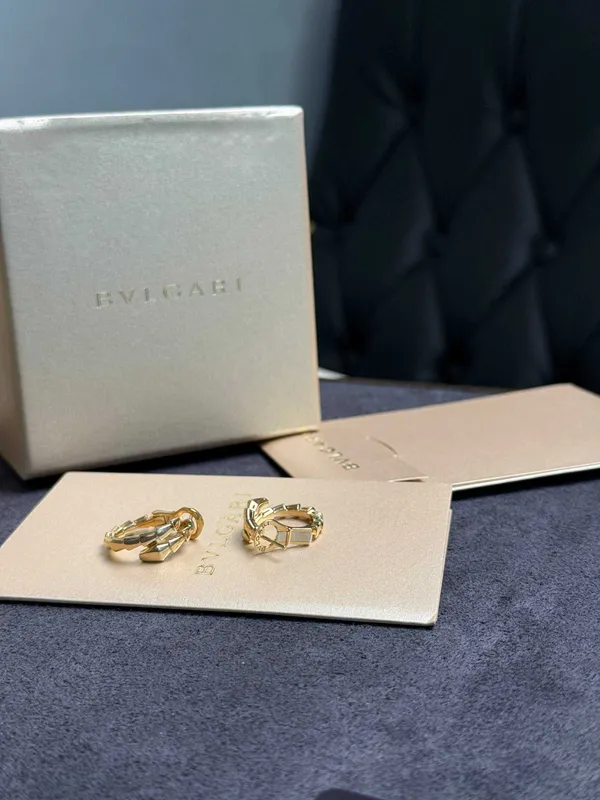Серьги Bvlgari Serpanti viper y/g — фото 2
