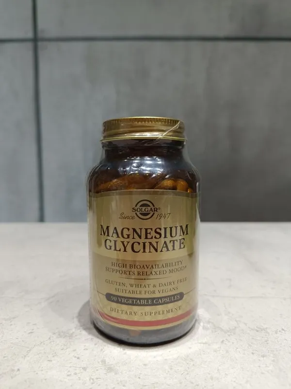 Solgar magnesium glycinate 90 vegetable capsules