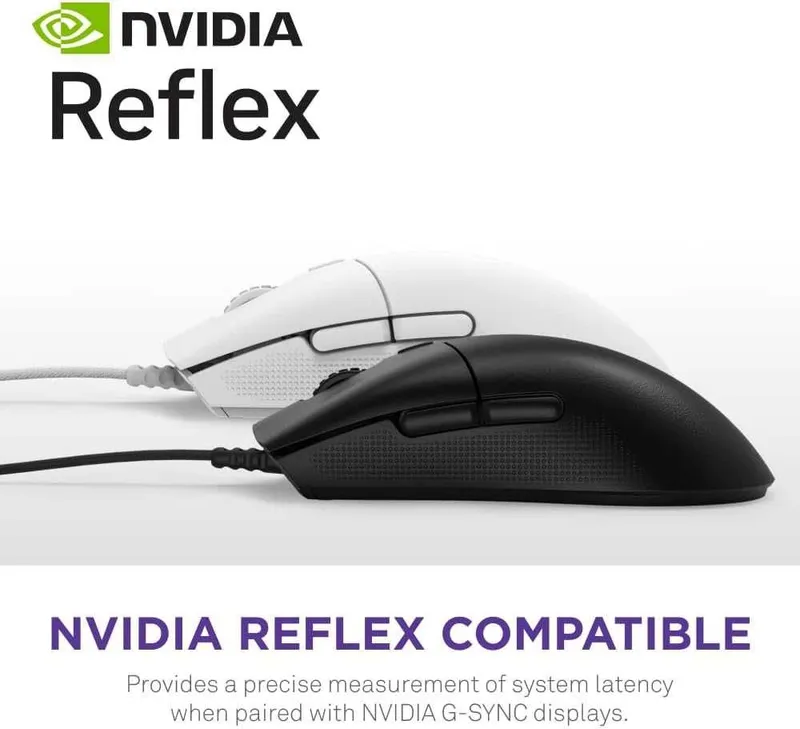 Gaming Mouse - NZXT Lift 2 Symm Black / White Игровая проводная мышка — фото 1