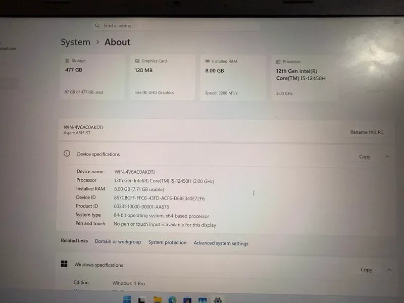 Acer Aspire 5 ofis notebuk — фото 1