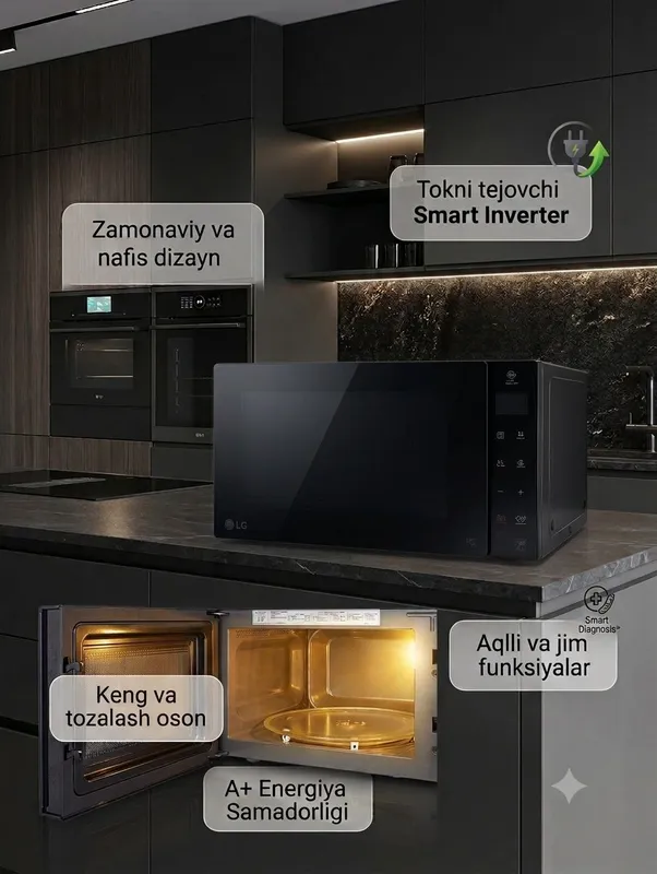 Микроволновка LG NeoChef Smart Inverter MS2595GIS