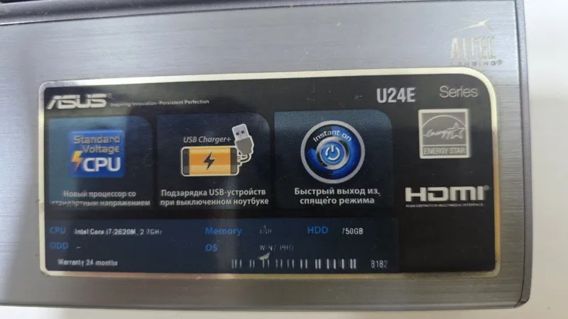 Asus u24e ноутбук 3 Asus u24e ноутбук 3