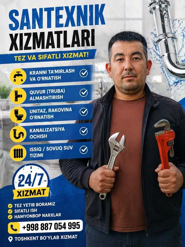 Santexnik Xizmati 24/7