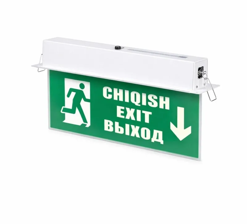 ВЫХОД EXIT ↓ | Аварийный выход с направлением вниз ВЫХОД EXIT ↓ | Аварийный выход с направлением вниз