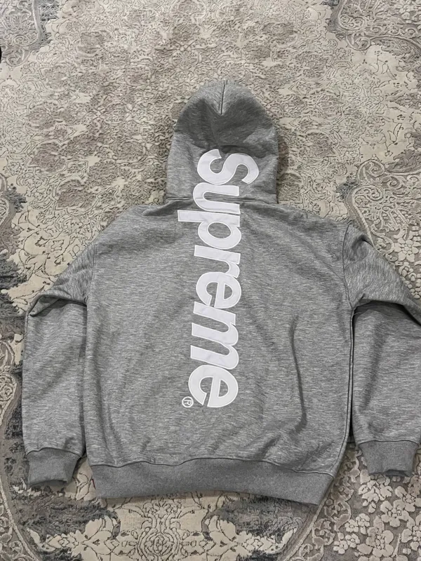 supreme hoodie gray 3