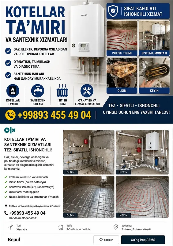 Сантехника Santexnik xizmati | 1