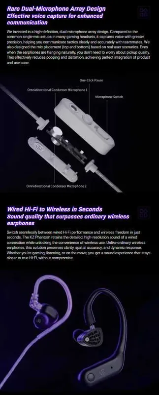 Новые запечатанные проводные наушники для киберспорта KZ Phantom Hi-Fi — фото 6