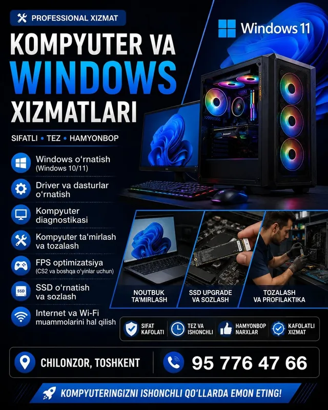 Kompyuter va Windows xizmatlari