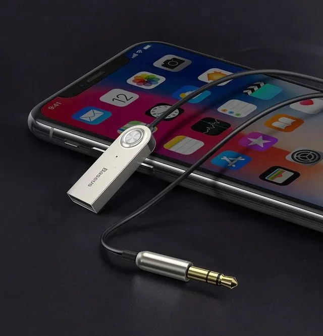 Bluetooth Трансмиттер Baseus BA01 USB to AUX Bluetooth Адаптер + доста — фото 2 Bluetooth Трансмиттер Baseus BA01 USB to AUX Bluetooth Адаптер + доста — фото 2