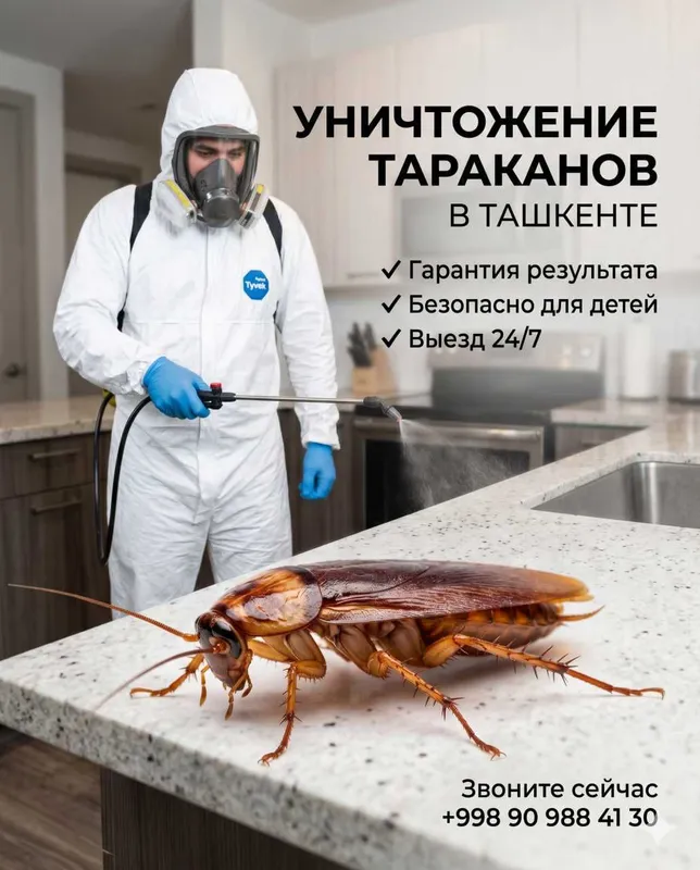 Дезинфекция | Dezinfeksiya | Клопы, тараканы, мухи, блохи | Гарантия
