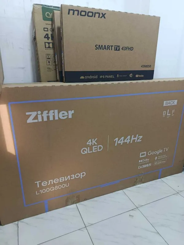 Телевизор ZIFFLER 100 4K QLED 144Hz Google TV 30%Скидки (2025 новинки) — фото 2