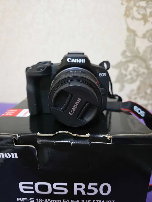 CanonEOSR50 RF-S 18-45mm 24.2MP 4K Полный комплект Отличное состояние 1 CanonEOSR50 RF-S 18-45mm 24.2MP 4K Полный комплект Отличное состояние 1