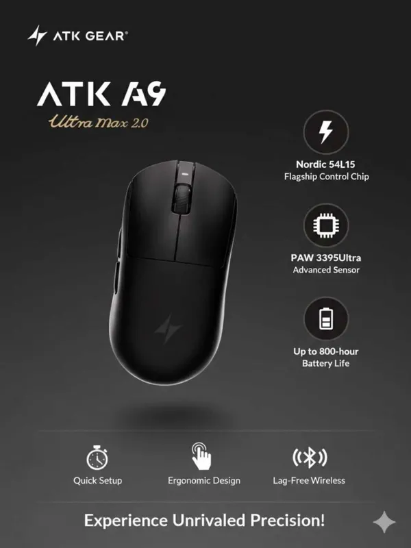 Игровая мышка ATK A9 Ultra Max 2.0 6 Игровая мышка ATK A9 Ultra Max 2.0 6