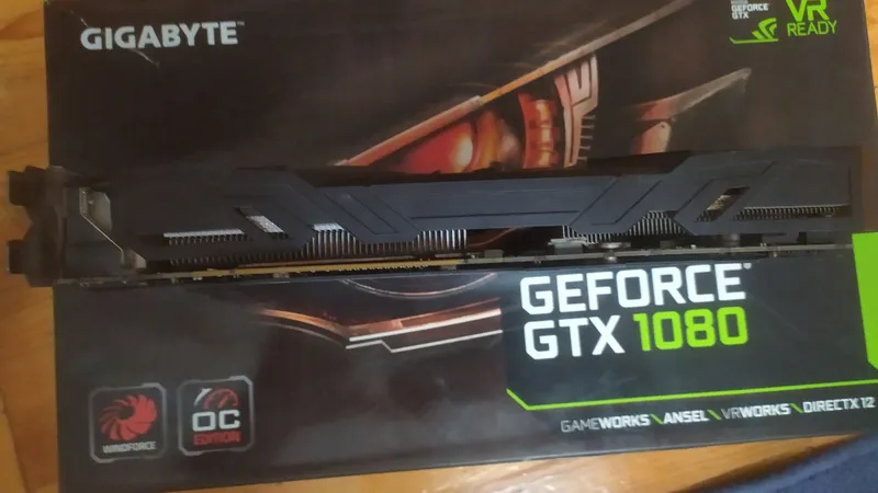 Игровая видеокарта Gigabyte GTX 1080 8GB (Отличное состояние, коробка) 5