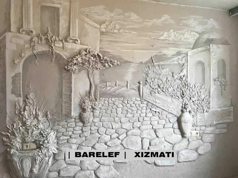 Barelef, Devor Rasmlari, Karniz-Kolonna Bezagi (tiyaga turlov), rassom — фото 1