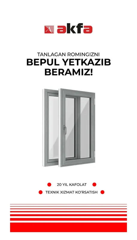 Rom, eshik, vitraj "Akfa", "Engelberg", "Ecopen".