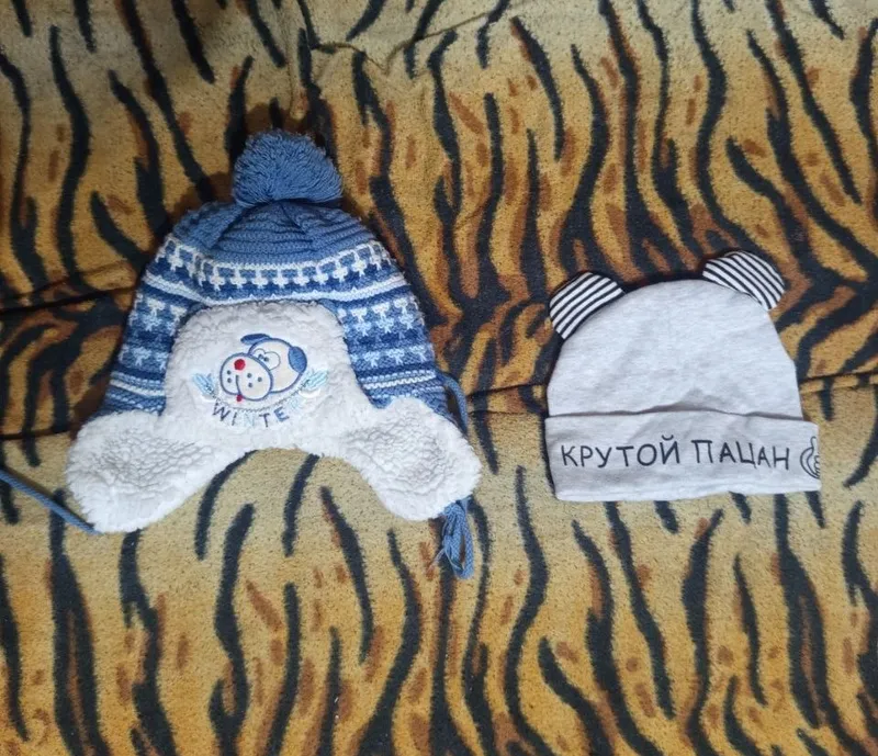 Набор детских шапок для мальчика 2-3 года