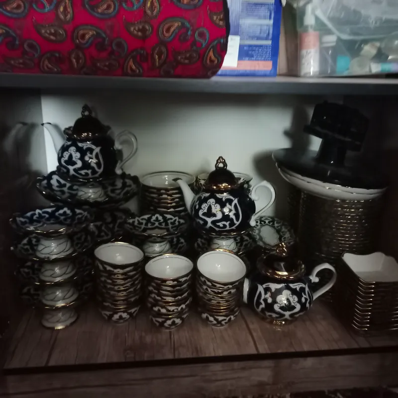 хлопковый цветок, посуда