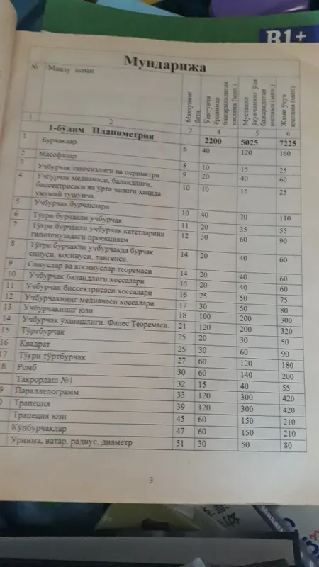 Геометриядан масалалар ва математикадан  варянтлар — фото 2