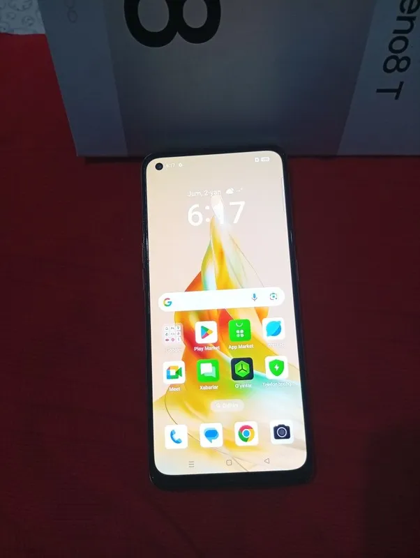 Oppo Reno 8t Holati tinniq rasimda Xotira 128 GB Ram 8+5 GB Batareka a 4 Oppo Reno 8t Holati tinniq rasimda Xotira 128 GB Ram 8+5 GB Batareka a 4