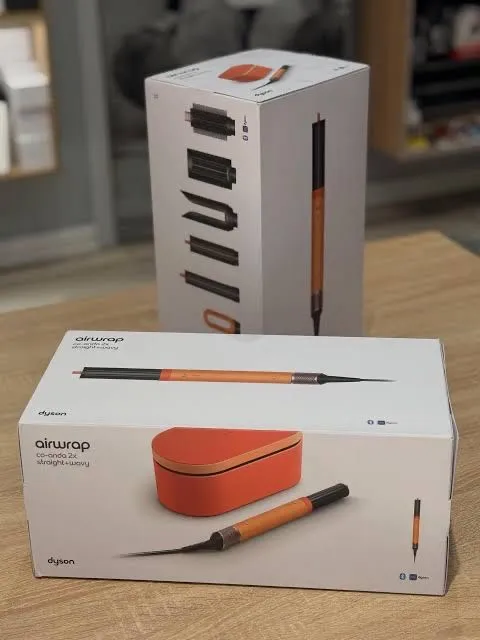 dyson apricot topaz airwrap id straight and wavy
